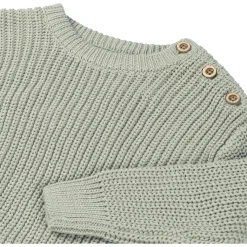 Sweet Petit baby trui lange mouwen effen groen