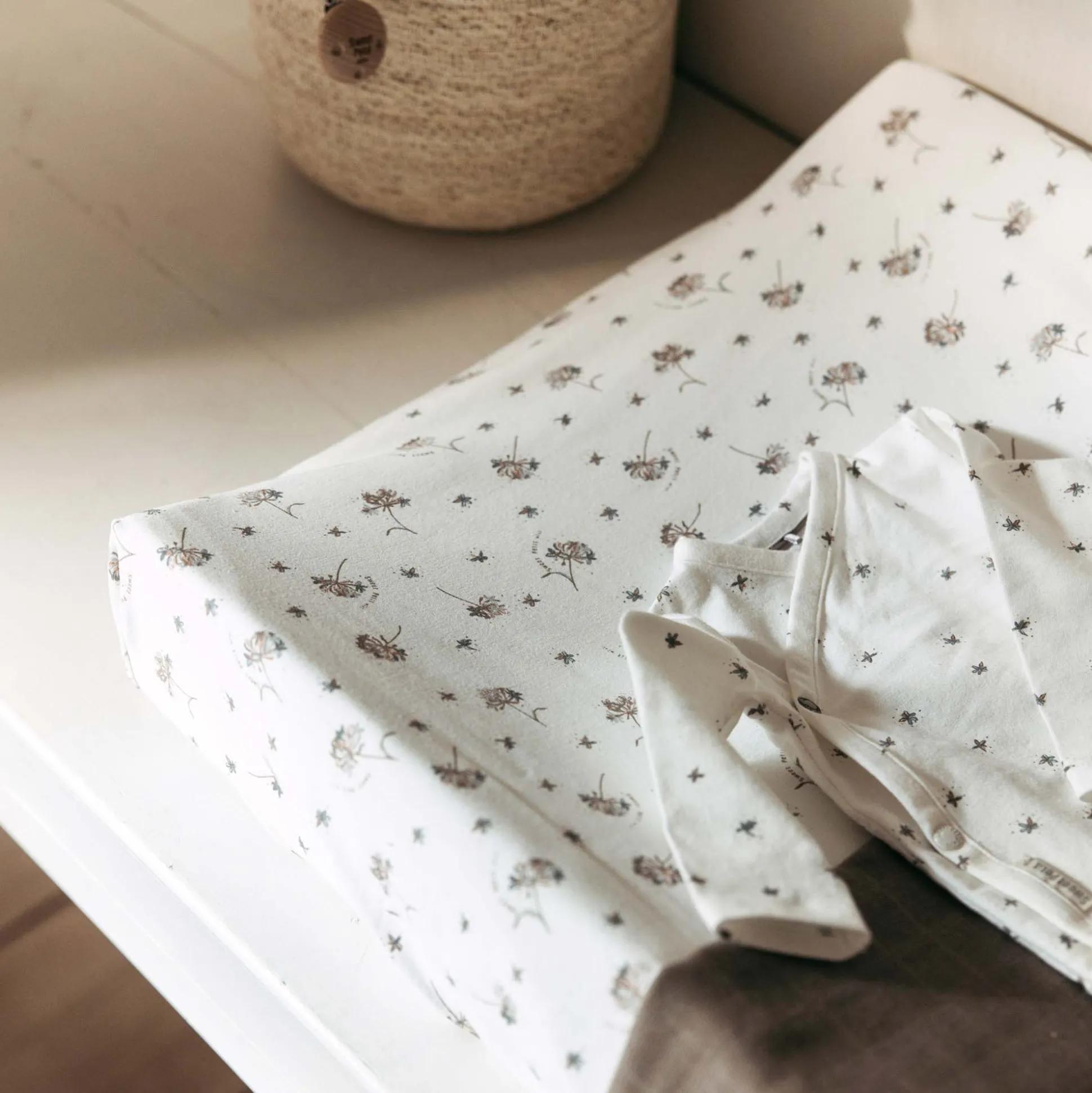 Sweet Petit Mini aankleedkussenhoes wit