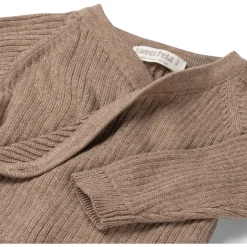 Sweet Petit Mini boxpakje lange mouwen effen bruin