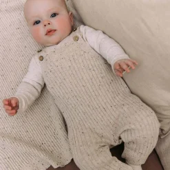 Sweet Petit Mini newborn tuinbroek mouwloos effen beige