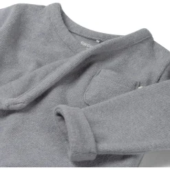 Sweet Petit Mini overslagshirt lange mouwen effen blauw