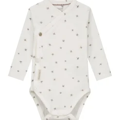 Sweet Petit Mini romper lange mouwen all over print wit
