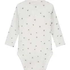 Sweet Petit Mini romper lange mouwen all over print wit