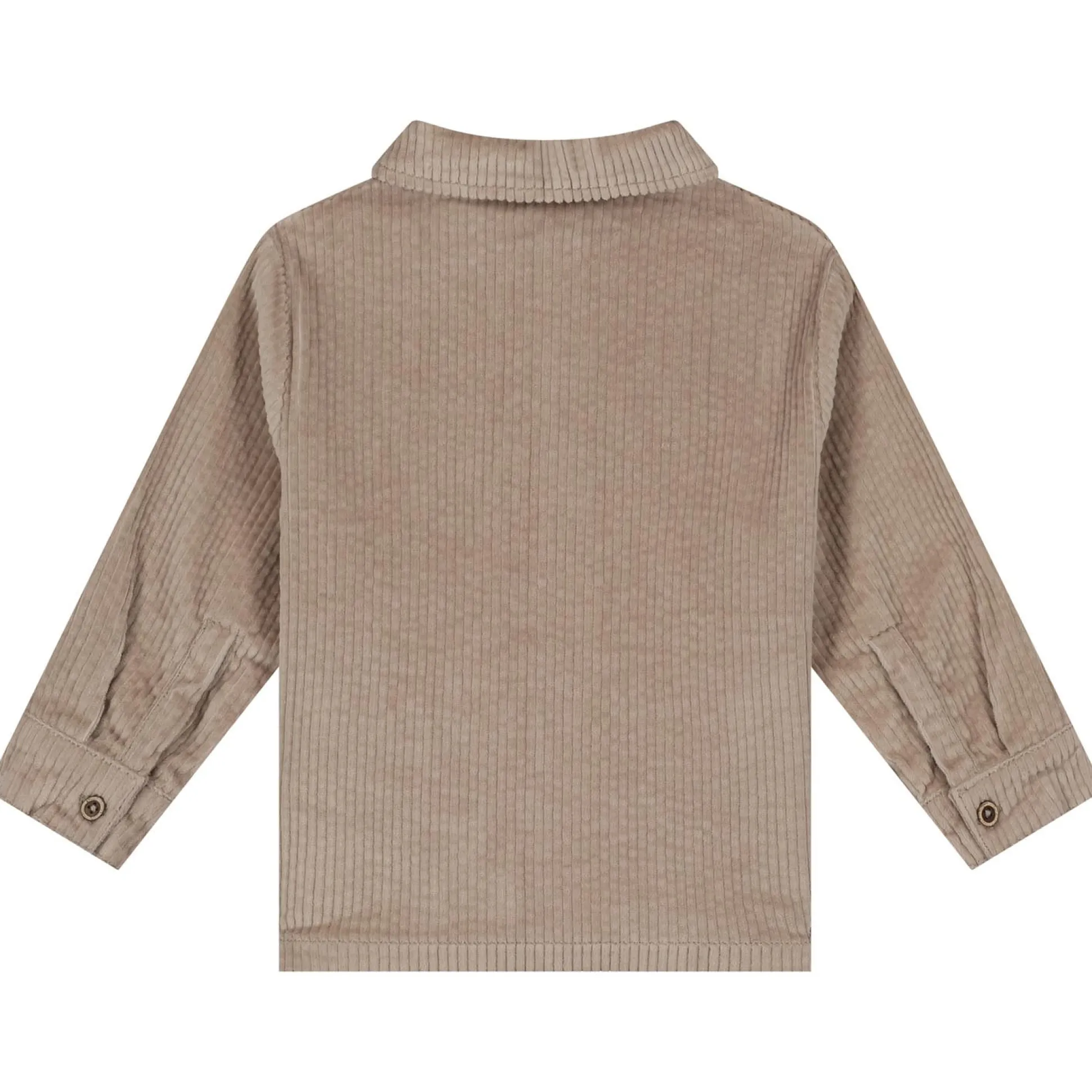 Sweet Petit peuter blouse Jack lange mouwen effen taupe