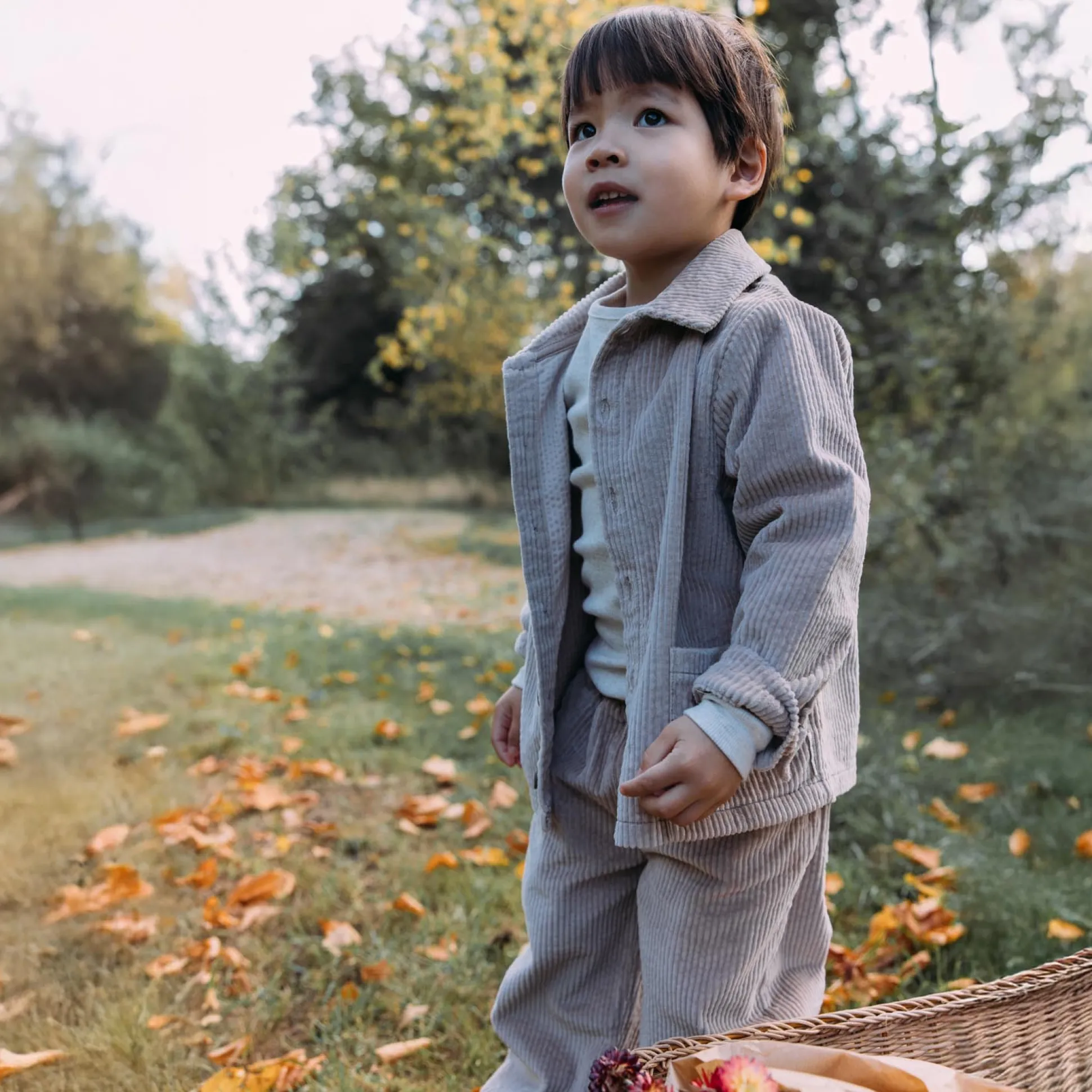 Sweet Petit peuter blouse Jack lange mouwen effen taupe