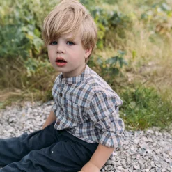 Sweet Petit peuter blouse Jur lange mouwen ruit multi