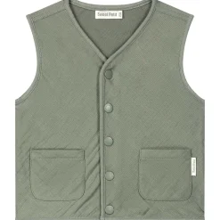 Sweet Petit peuter gilet mouwloos effen groen