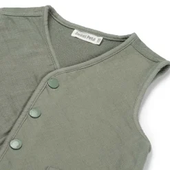 Sweet Petit peuter gilet mouwloos effen groen