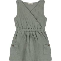 Sweet Petit peuter jurk Merel mouwloos effen groen