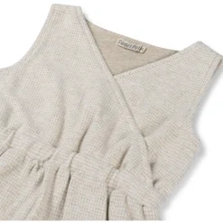 Sweet Petit peuter jurk Merel mouwloos ruit beige