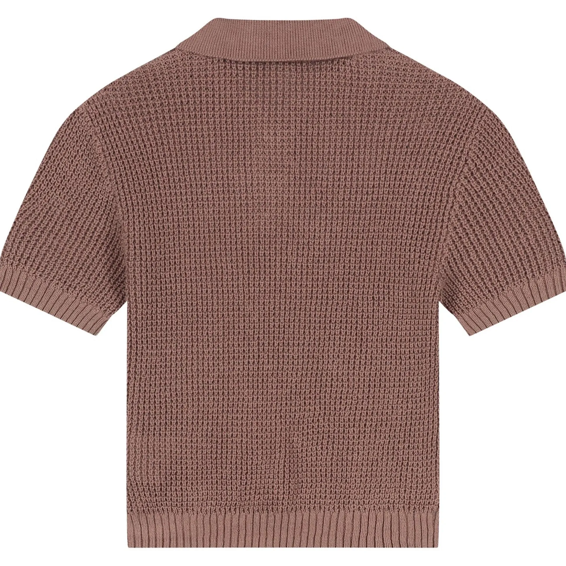 Sweet Petit peuter polo korte mouwen effen bruin