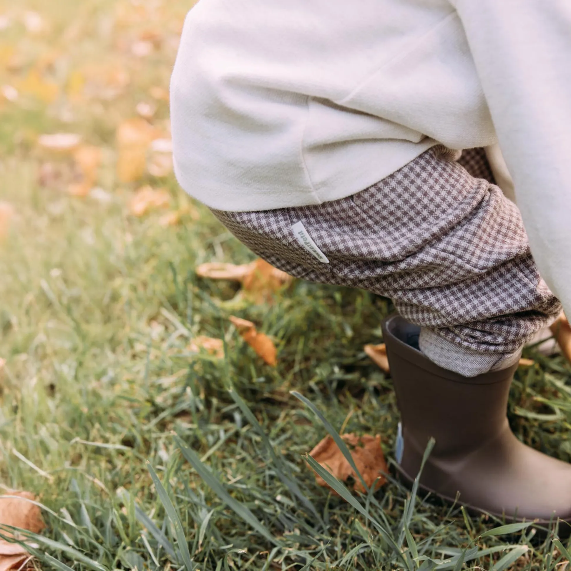 Sweet Petit peuter polo Nathan lange mouwen effen beige