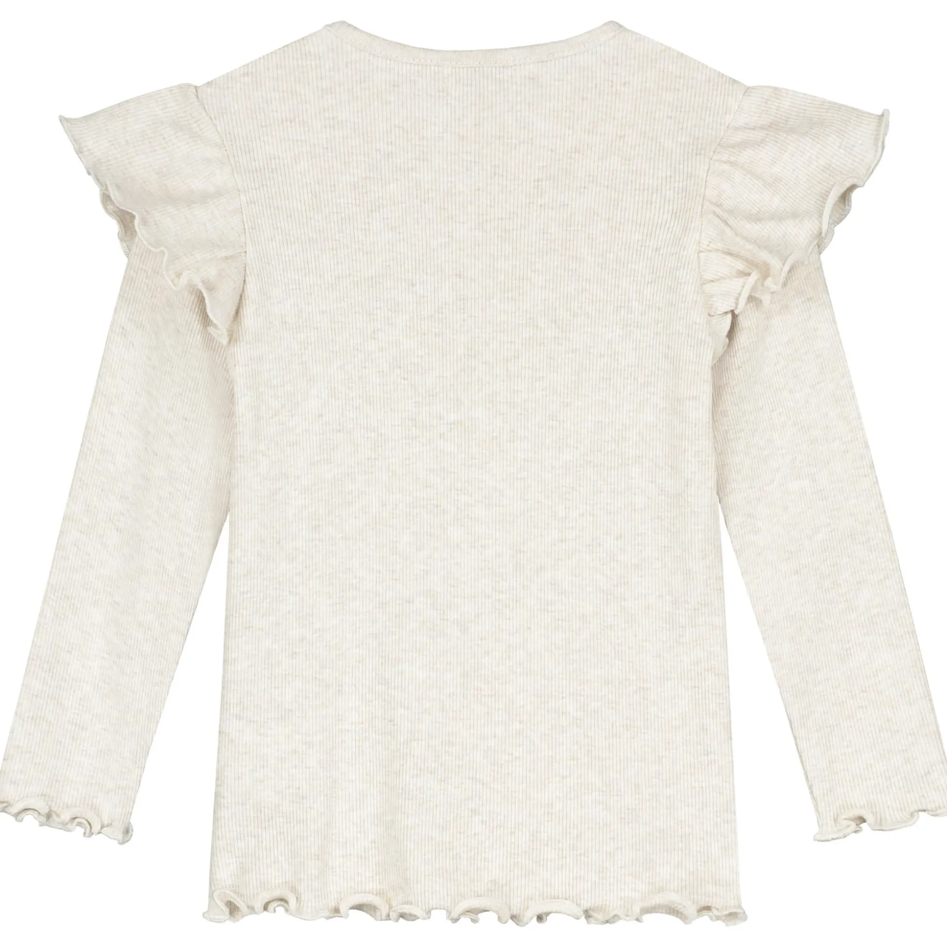 Sweet petit peuter shirt Meave lange mouwen effen wit