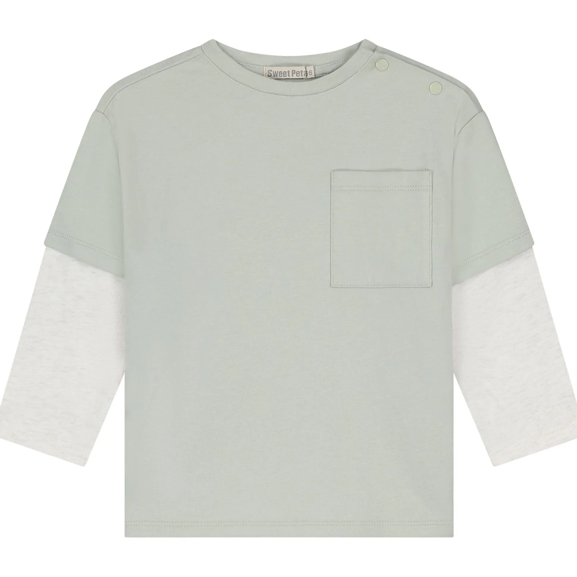 Sweet Petit peuter shirt lange mouwen meerkleurig groen