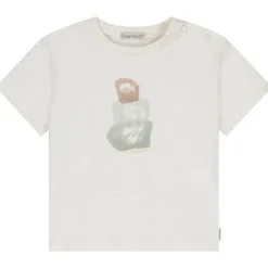 Sweet Petit peuter shirt korte mouwen printopdruk beige