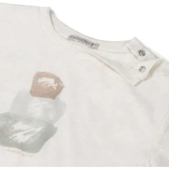 Sweet Petit peuter shirt korte mouwen printopdruk beige