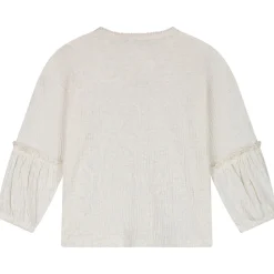 Sweet Petit peuter shirt Else lange mouwen effen beige
