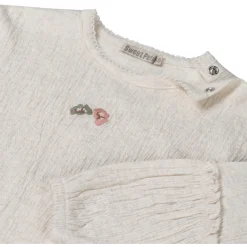 Sweet Petit peuter shirt Else lange mouwen effen beige