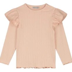 Sweet Petit peuter shirt Meave lange mouwen effen roze