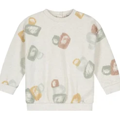 Sweet Petit peuter sweater lange mouwen all over print beige