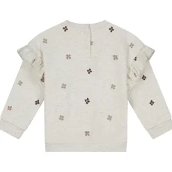 Sweet Petit peuter sweater Kiki lange mouwen bloemen beige