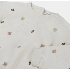 Sweet Petit peuter sweater Kiki lange mouwen bloemen beige