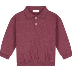 Sweet Petit peuter sweater Pim lange mouwen effen rood