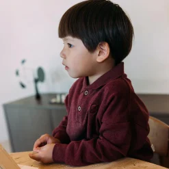 Sweet Petit peuter sweater Pim lange mouwen effen rood