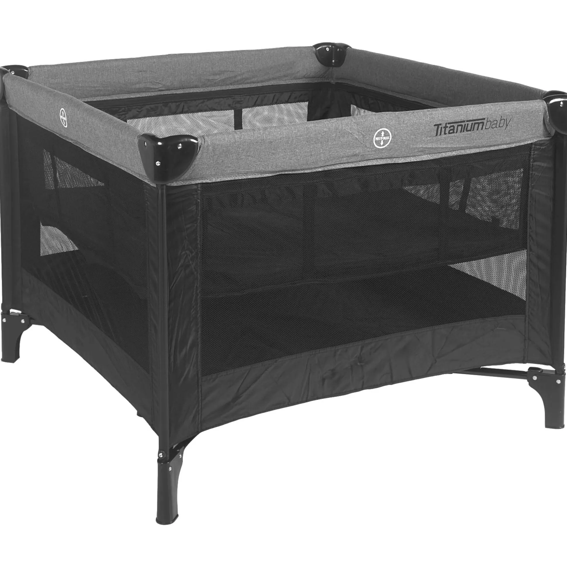 Titaniumbaby inklapbox 100x100cm Black