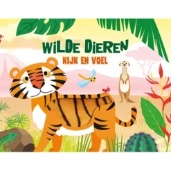 Wilde dieren kijk en voel boek Multi