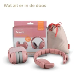 Zazu gehoorbeschermers baby & junior roze