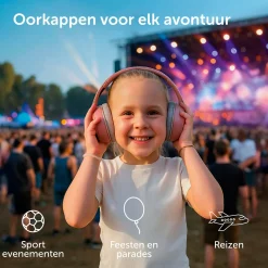 Zazu gehoorbeschermers baby & junior roze