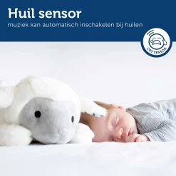 Zazu hartslagknuffel Heartbeat Liz wit