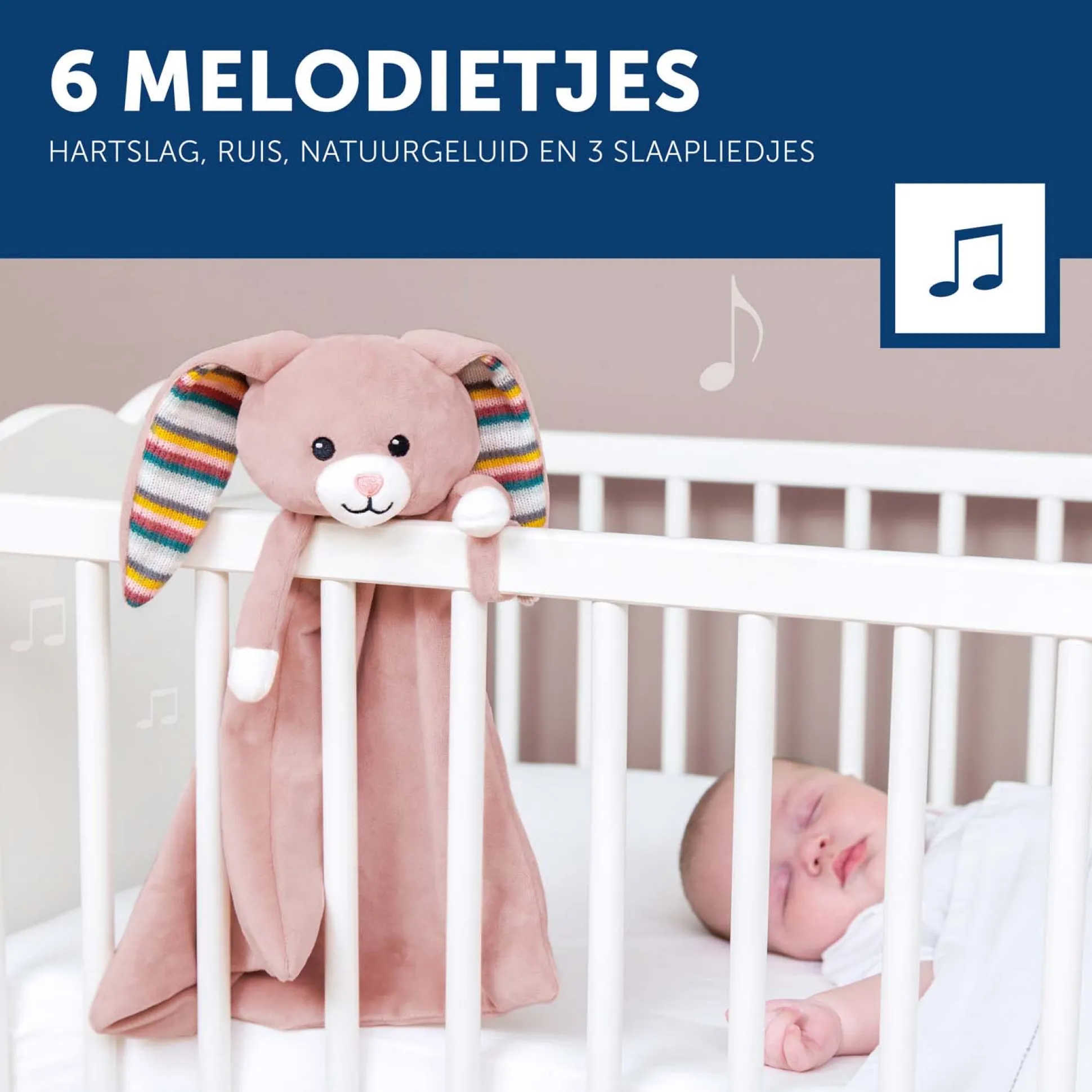 Zazu Knuffeldoekje Comforter Rabbit Becky roze