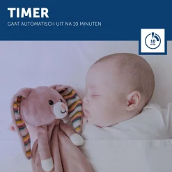 Zazu Knuffeldoekje Comforter Rabbit Becky roze