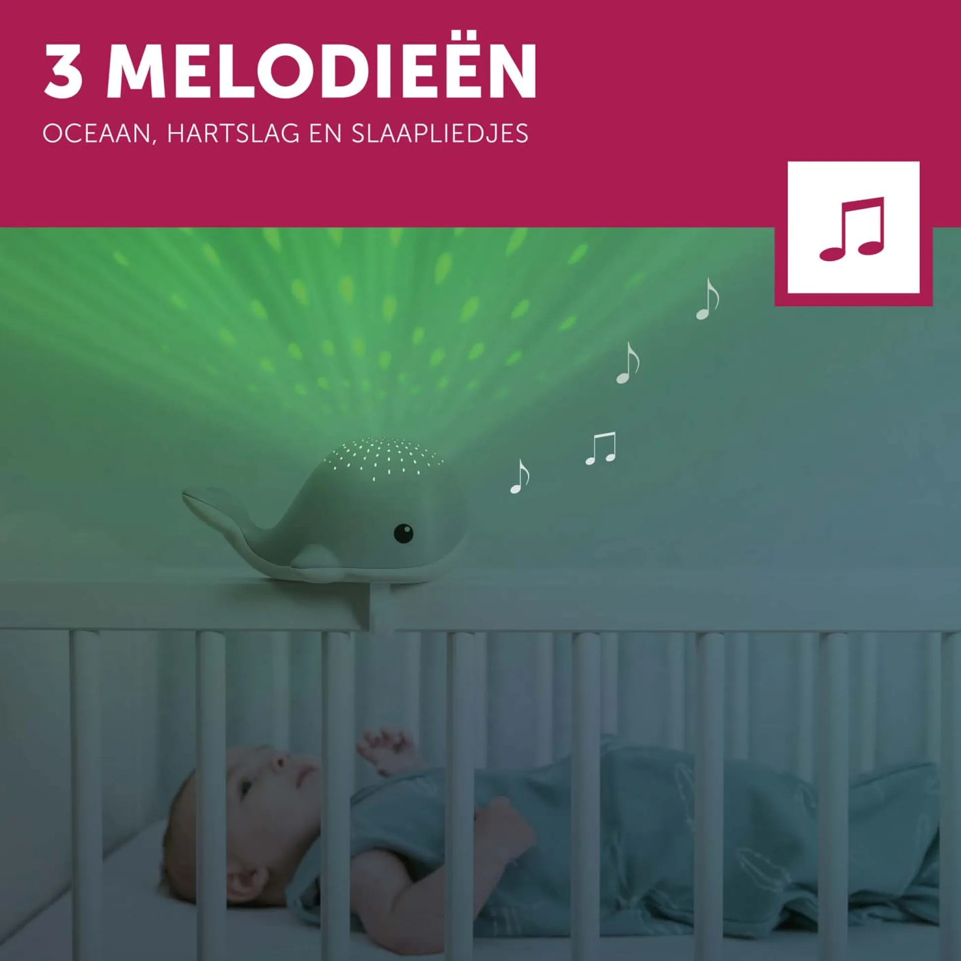 Zazu projector Wally groen