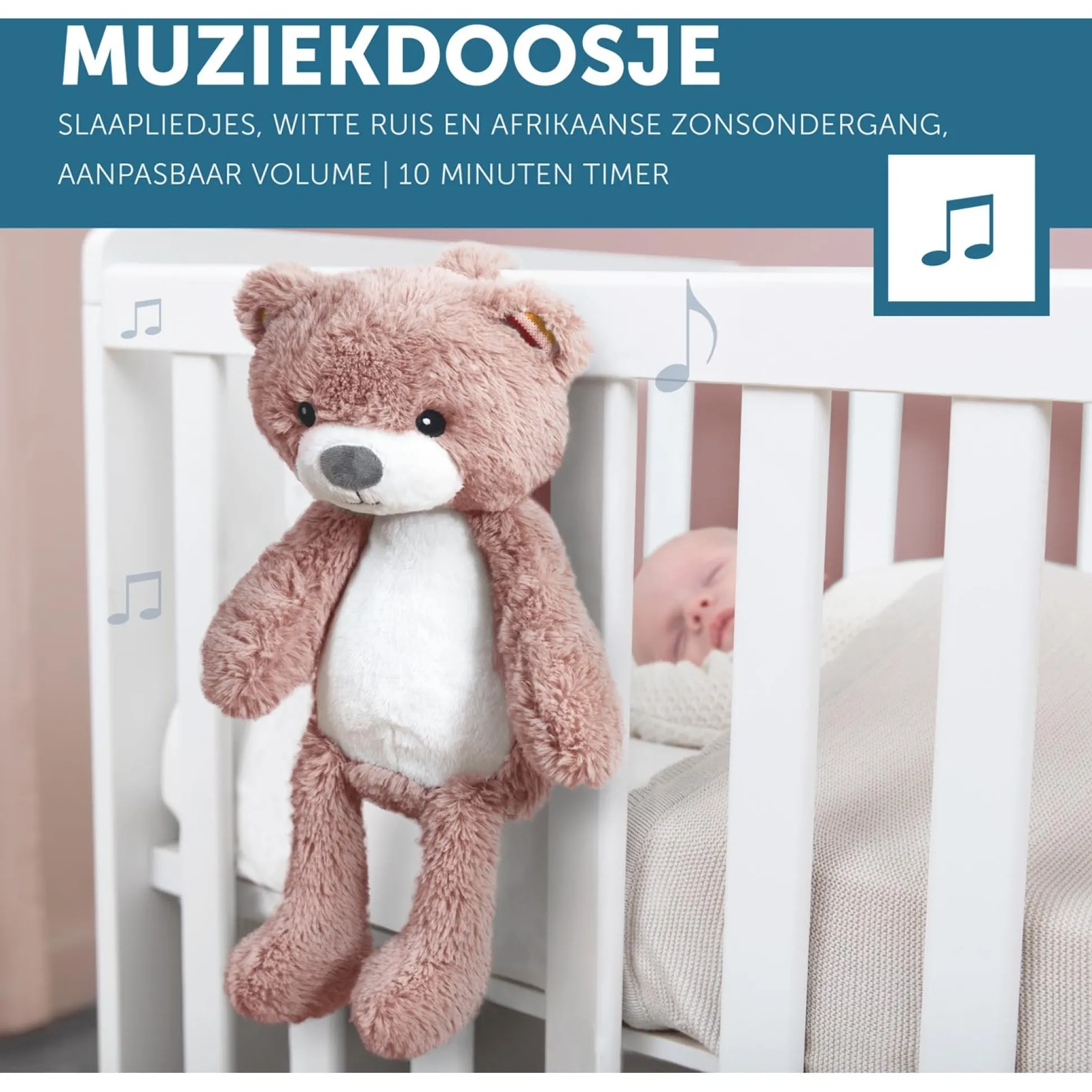 Zazu slaaptrainer Brody de beer roze