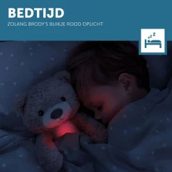 Zazu slaaptrainer Brody de beer taupe