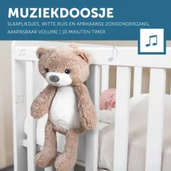 Zazu slaaptrainer Brody de beer taupe