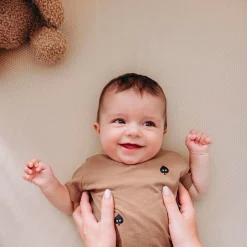 Zzzoo Airgosafe hoeslaken 60x120cm Beigebrown